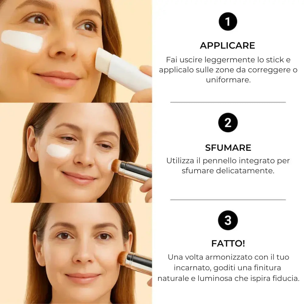 Fondotinta 2 in 1 Con Pennello Integrato