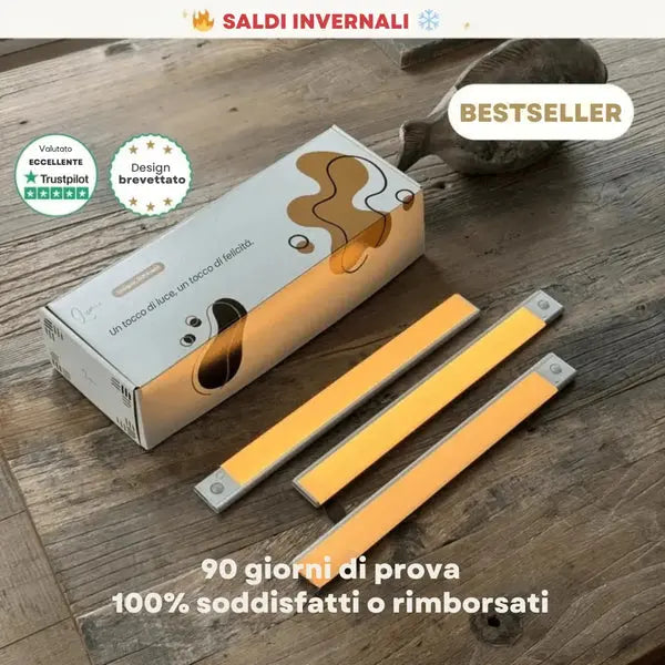 Striscia LED senza fili con sensore di movimento