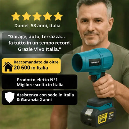 Soffiatore Senza Fili Potente – Compatto, Leggero e Ultra Performante