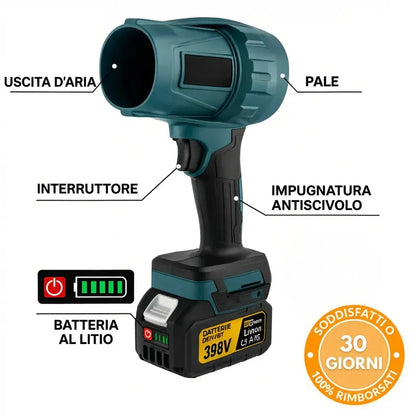 Soffiatore Senza Fili Potente – Compatto, Leggero e Ultra Performante