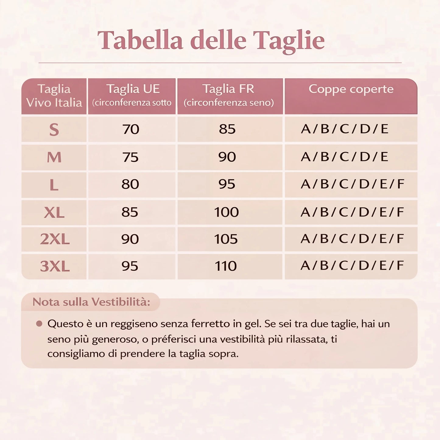 Reggiseno Seconda Pelle