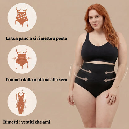 Mutandina a vita alta modellante
