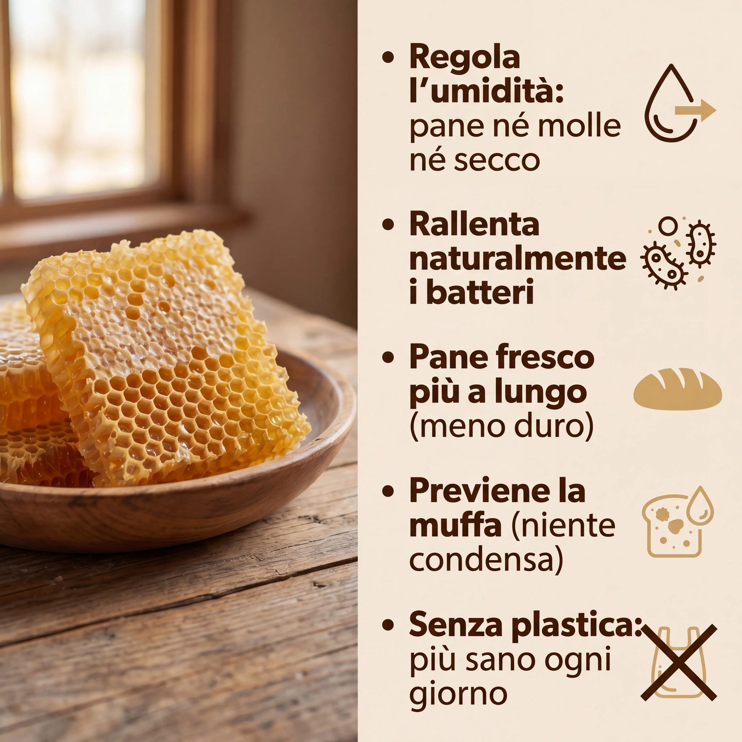 La Borsa (30 x 40 cm) — Il tuo pane fresco anche dopo 5 giorni