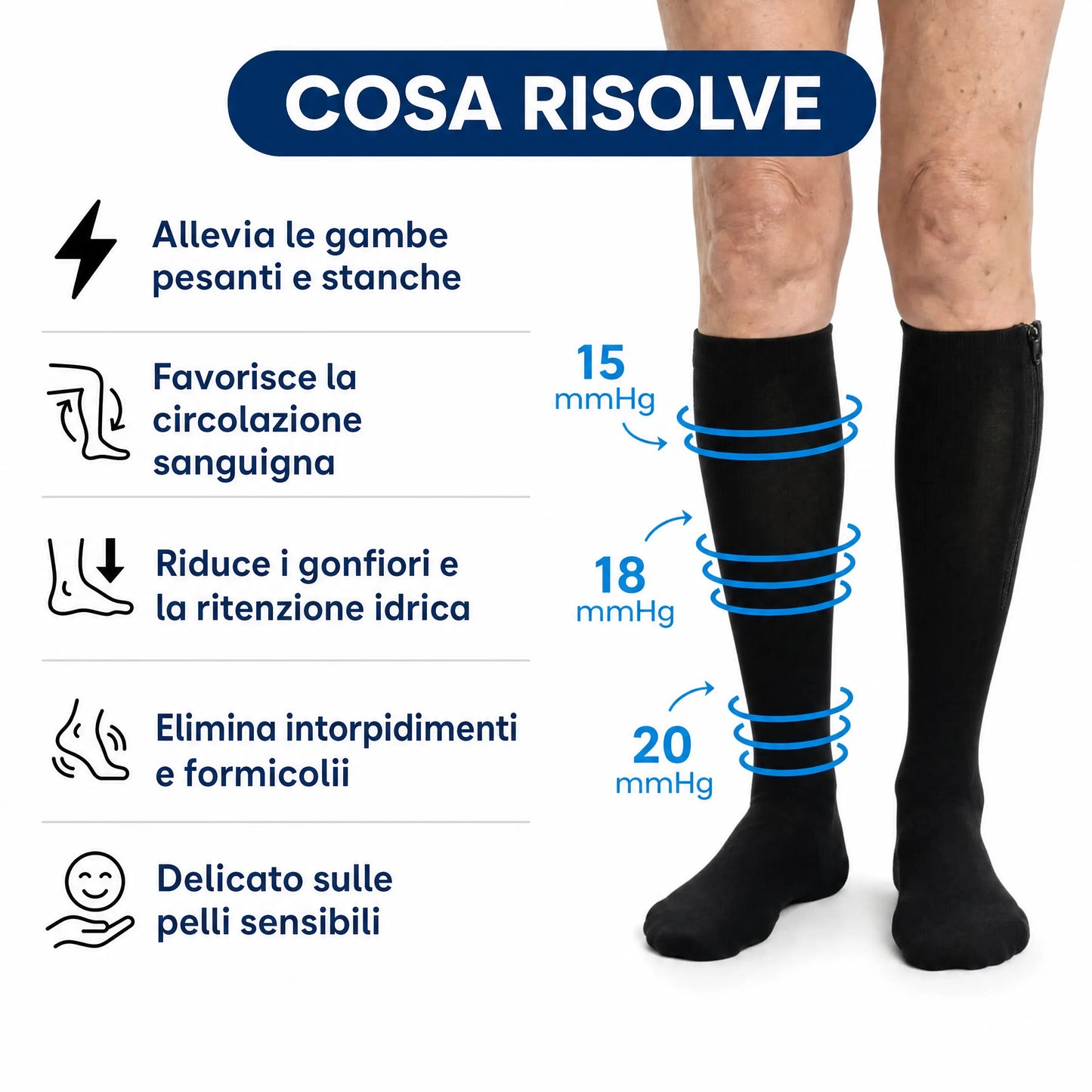 Calze a Compressione Cerniera
