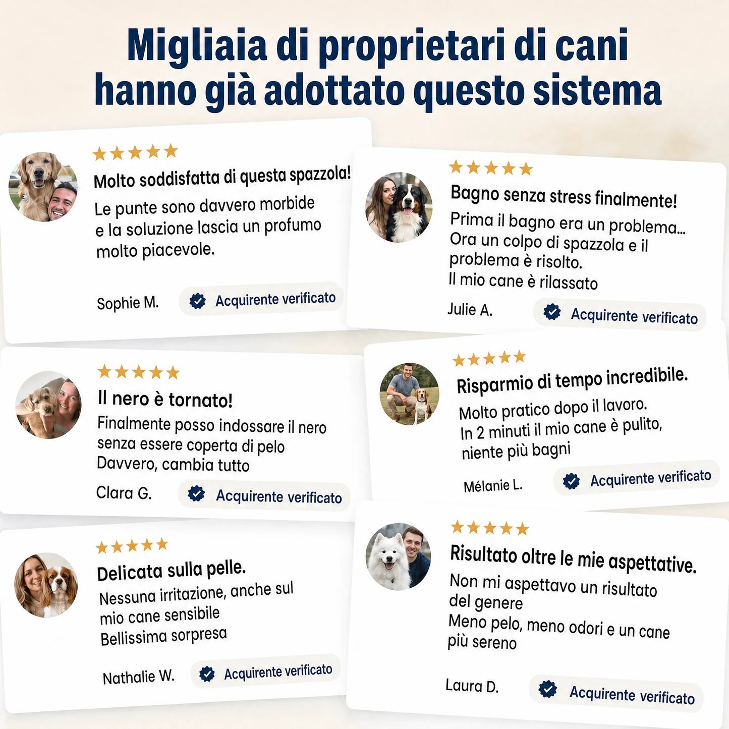 Sistema di pulizia senza acqua per animali