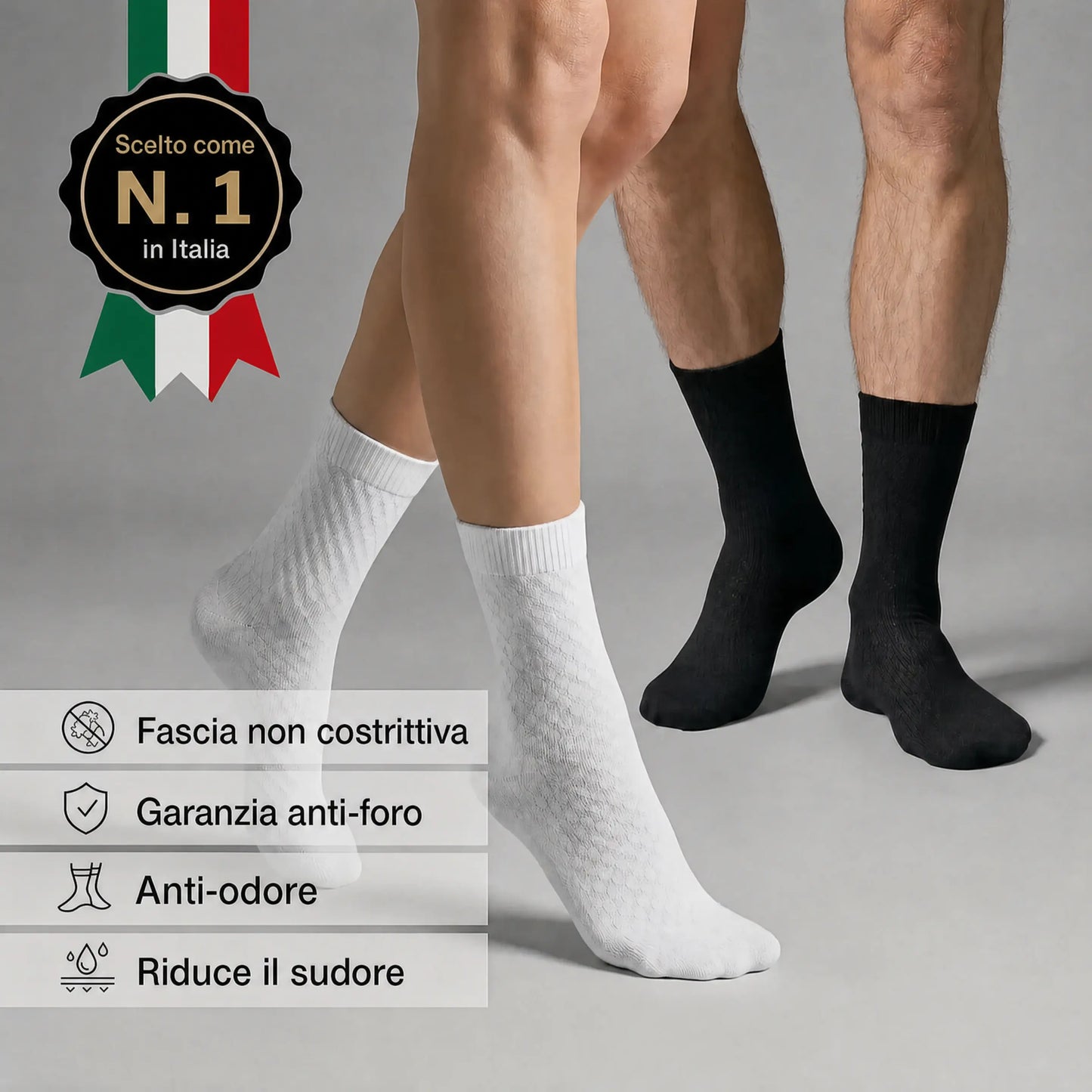 Calzini Premium Medi in Fibra di Bambù